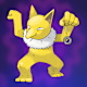 Pokémon Hypno on Psychic-type background.